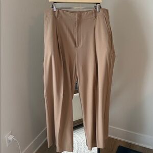 GAP women’s wide leg super soft camel trouser